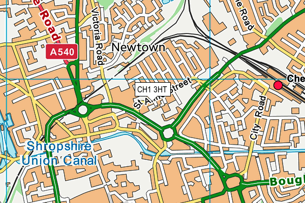 CH1 3HT map - OS VectorMap District (Ordnance Survey)