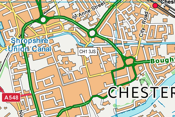 CH1 3JS map - OS VectorMap District (Ordnance Survey)