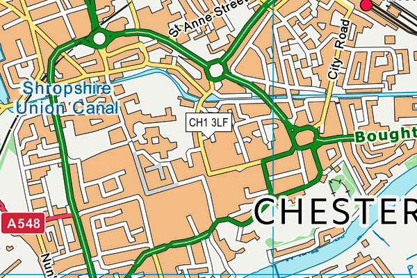 CH1 3LF map - OS VectorMap District (Ordnance Survey)