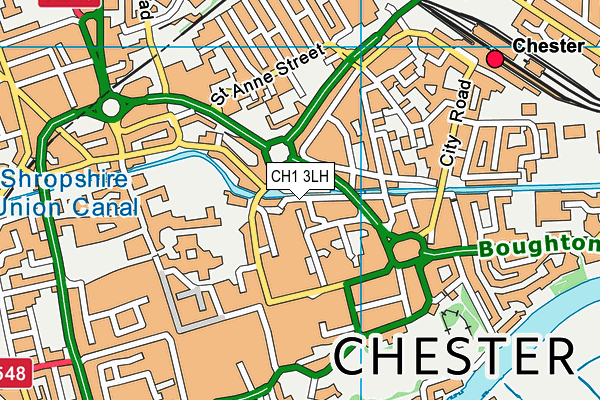 CH1 3LH map - OS VectorMap District (Ordnance Survey)