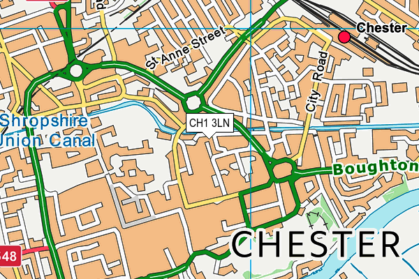 CH1 3LN map - OS VectorMap District (Ordnance Survey)