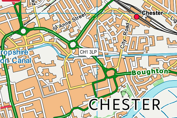 CH1 3LP map - OS VectorMap District (Ordnance Survey)