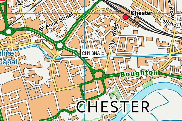 CH1 3NA map - OS VectorMap District (Ordnance Survey)