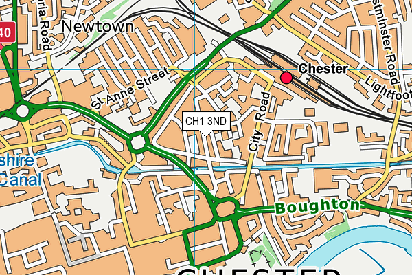 CH1 3ND map - OS VectorMap District (Ordnance Survey)