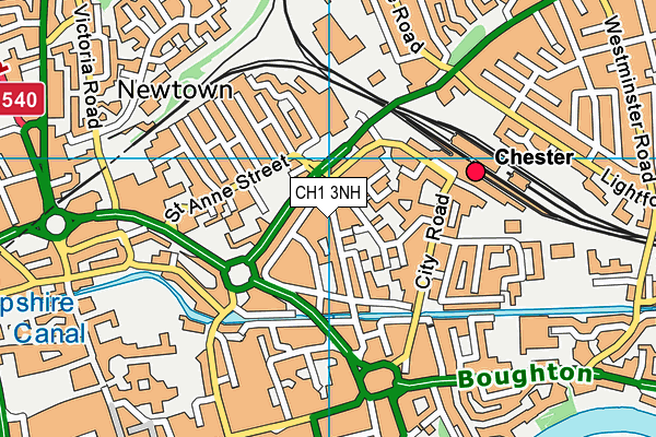 CH1 3NH map - OS VectorMap District (Ordnance Survey)