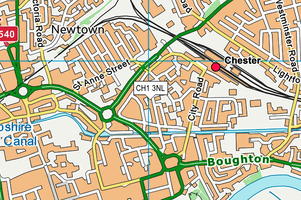 CH1 3NL map - OS VectorMap District (Ordnance Survey)