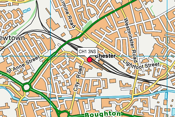 CH1 3NS map - OS VectorMap District (Ordnance Survey)