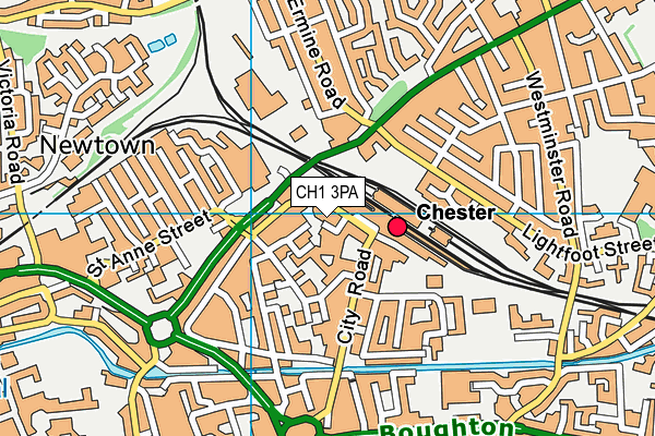 CH1 3PA map - OS VectorMap District (Ordnance Survey)