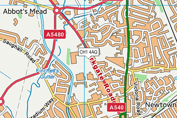 CH1 4AQ map - OS VectorMap District (Ordnance Survey)