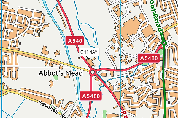 CH1 4AY map - OS VectorMap District (Ordnance Survey)