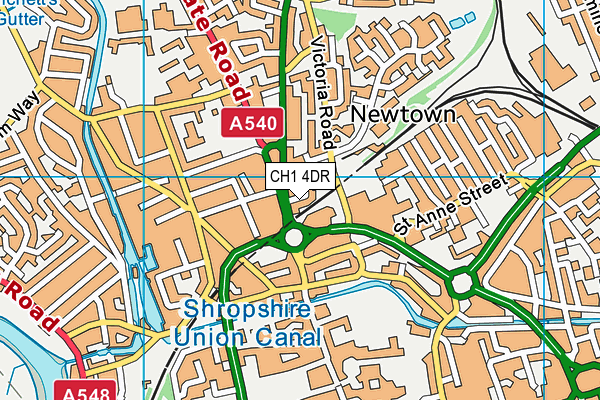 CH1 4DR map - OS VectorMap District (Ordnance Survey)