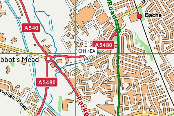 CH1 4EA map - OS VectorMap District (Ordnance Survey)