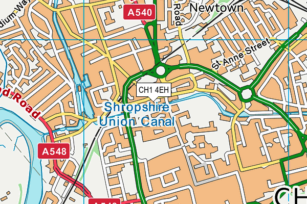 CH1 4EH map - OS VectorMap District (Ordnance Survey)