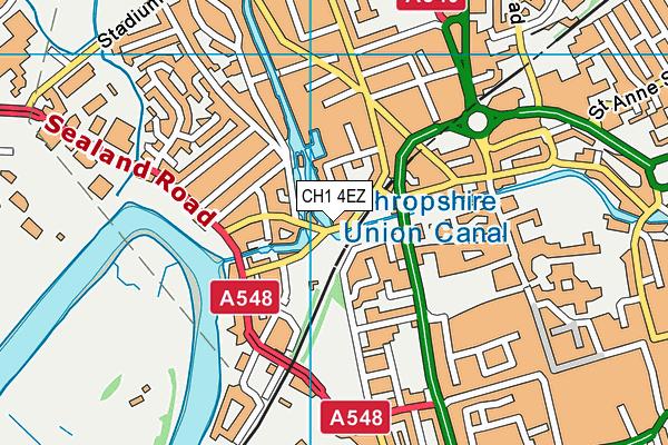 CH1 4EZ map - OS VectorMap District (Ordnance Survey)