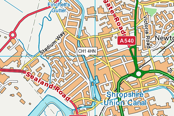 CH1 4HN map - OS VectorMap District (Ordnance Survey)