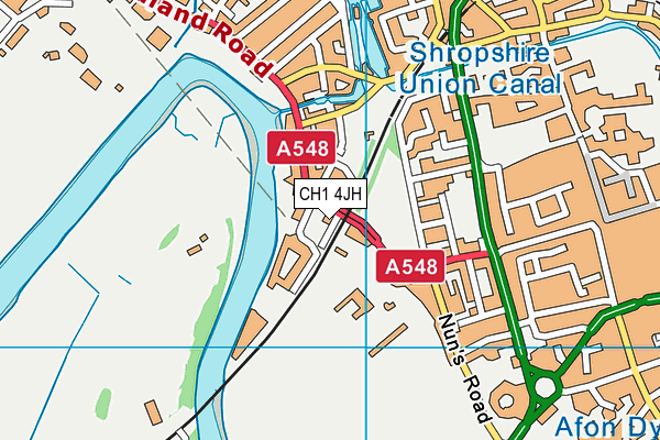 CH1 4JH map - OS VectorMap District (Ordnance Survey)