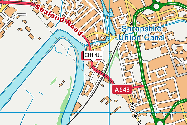 CH1 4JL map - OS VectorMap District (Ordnance Survey)