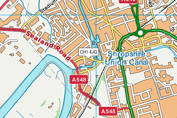 CH1 4JQ map - OS VectorMap District (Ordnance Survey)