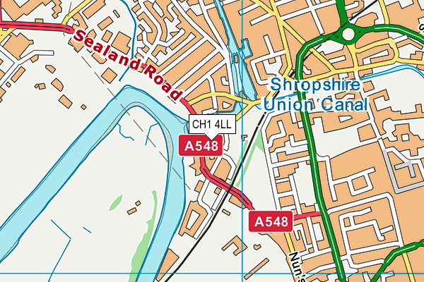 CH1 4LL map - OS VectorMap District (Ordnance Survey)