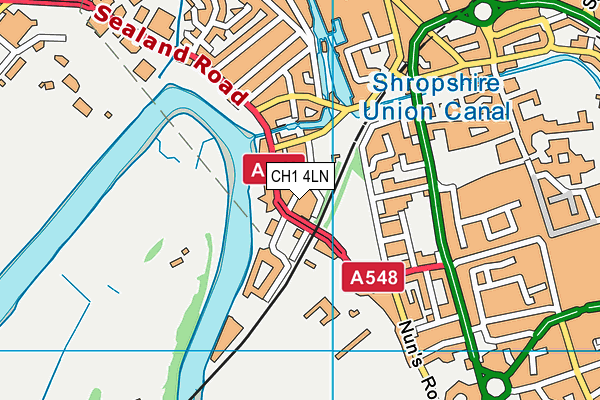 CH1 4LN map - OS VectorMap District (Ordnance Survey)