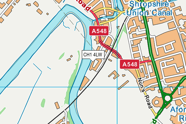 CH1 4LW map - OS VectorMap District (Ordnance Survey)