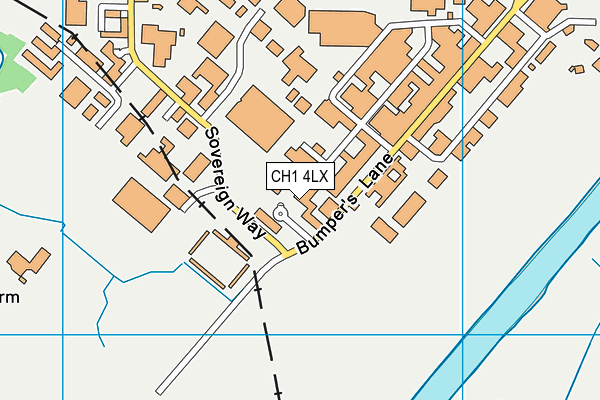 Goals (Chester) map (CH1 4LX) - OS VectorMap District (Ordnance Survey)