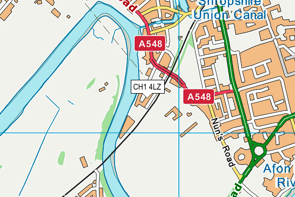 CH1 4LZ map - OS VectorMap District (Ordnance Survey)