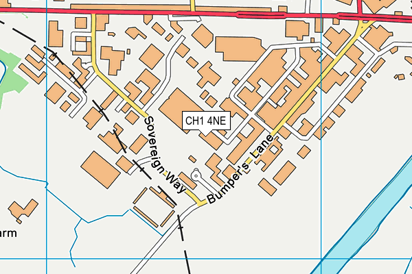 CH1 4NE map - OS VectorMap District (Ordnance Survey)