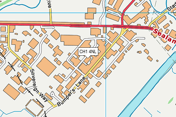 CH1 4NL map - OS VectorMap District (Ordnance Survey)