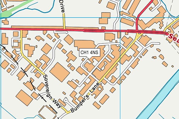 CH1 4NS map - OS VectorMap District (Ordnance Survey)