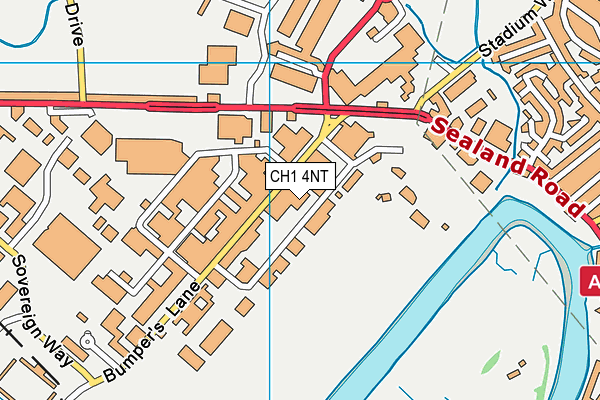 CH1 4NT map - OS VectorMap District (Ordnance Survey)