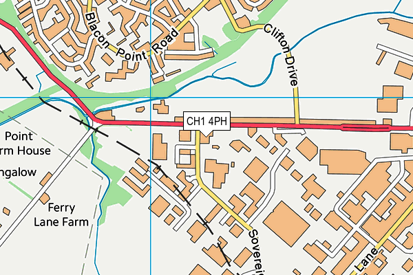CH1 4PH map - OS VectorMap District (Ordnance Survey)