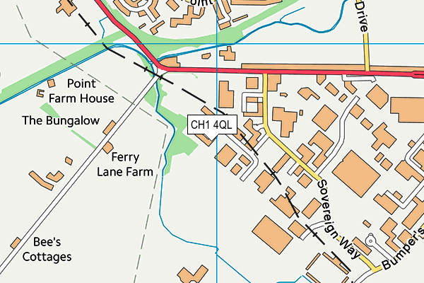 CH1 4QL map - OS VectorMap District (Ordnance Survey)