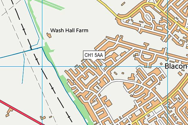 CH1 5AA map - OS VectorMap District (Ordnance Survey)