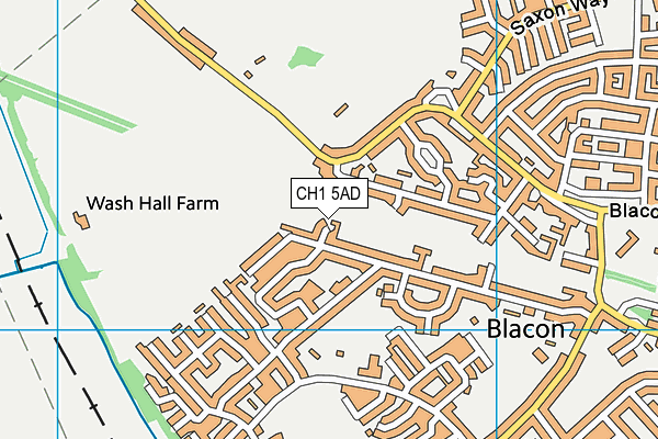 CH1 5AD map - OS VectorMap District (Ordnance Survey)