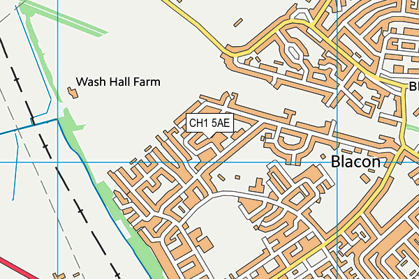 CH1 5AE map - OS VectorMap District (Ordnance Survey)