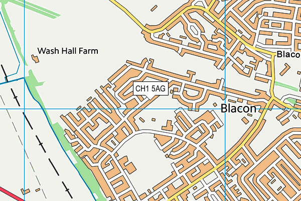 CH1 5AG map - OS VectorMap District (Ordnance Survey)