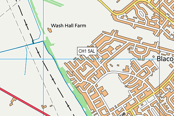 CH1 5AL map - OS VectorMap District (Ordnance Survey)