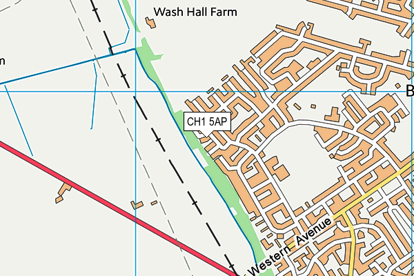 CH1 5AP map - OS VectorMap District (Ordnance Survey)