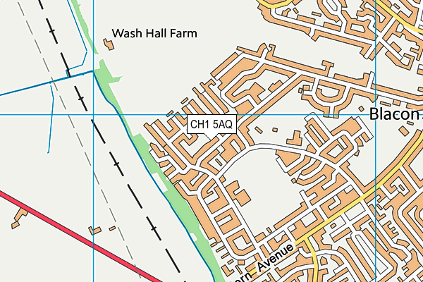 CH1 5AQ map - OS VectorMap District (Ordnance Survey)