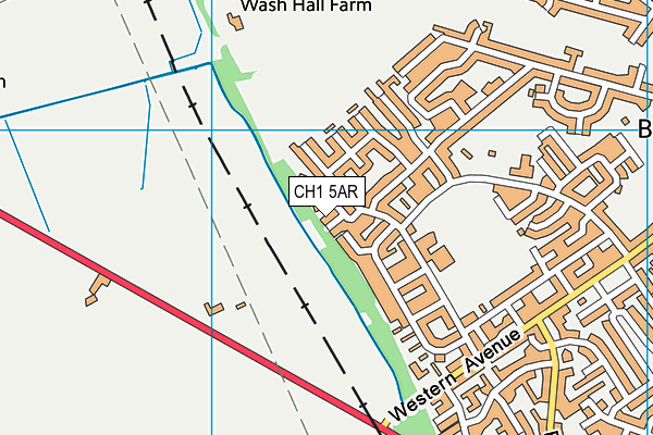 CH1 5AR map - OS VectorMap District (Ordnance Survey)