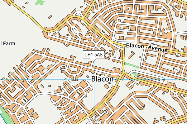 CH1 5AS map - OS VectorMap District (Ordnance Survey)