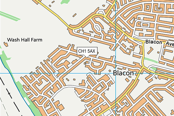 CH1 5AX map - OS VectorMap District (Ordnance Survey)