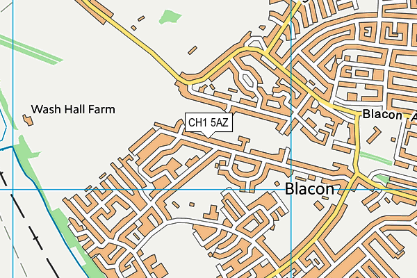 CH1 5AZ map - OS VectorMap District (Ordnance Survey)