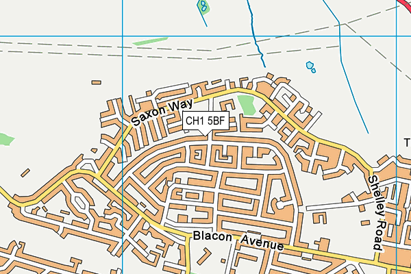CH1 5BF map - OS VectorMap District (Ordnance Survey)