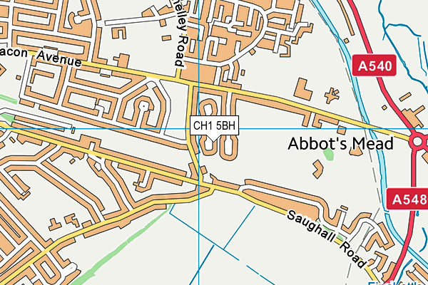 CH1 5BH map - OS VectorMap District (Ordnance Survey)