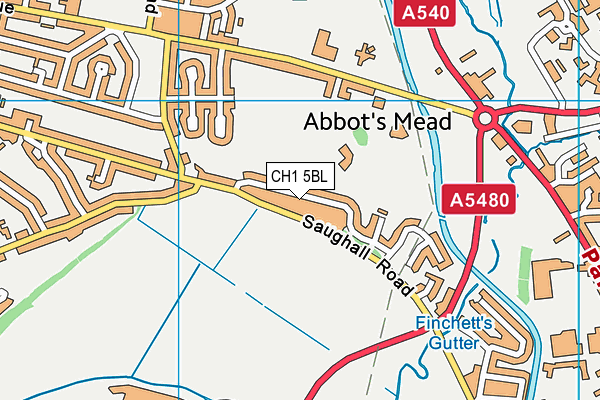 CH1 5BL map - OS VectorMap District (Ordnance Survey)