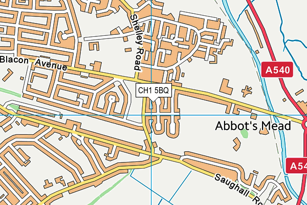 CH1 5BQ map - OS VectorMap District (Ordnance Survey)