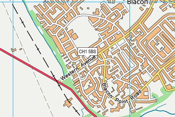 CH1 5BS map - OS VectorMap District (Ordnance Survey)