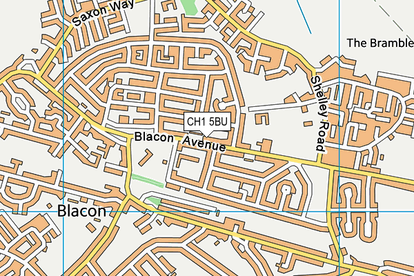 CH1 5BU map - OS VectorMap District (Ordnance Survey)